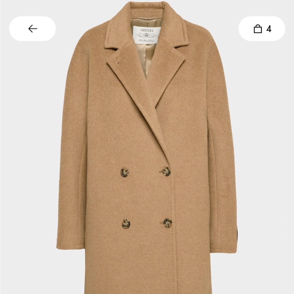 Aritzia Slouch Coat - (Re)Camel Wool -  Small